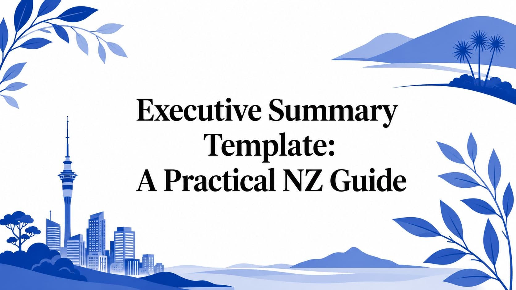 Executive Summary Template: A Practical NZ Guide